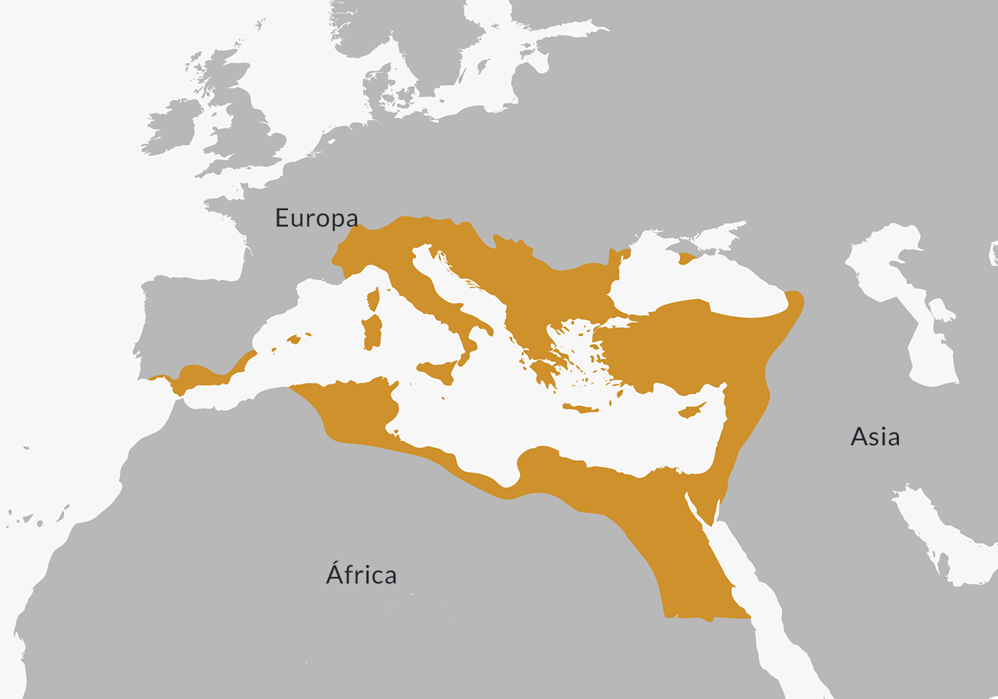 Ubicación en el mapa del imperio bizantino.