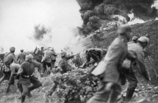 fotografía del Ejército alemán en la batalla de Verdún