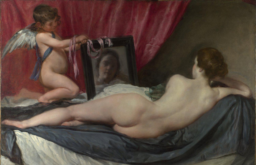 Imagen del cuadro La obra Venus del Espejo.