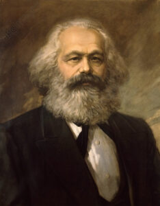 Retrato de Carl Marx.