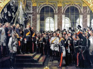 ilustracion de la proclamacion del imperio aleman