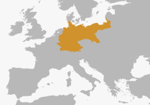 Ubicación en el mapa del Imperio alemán.