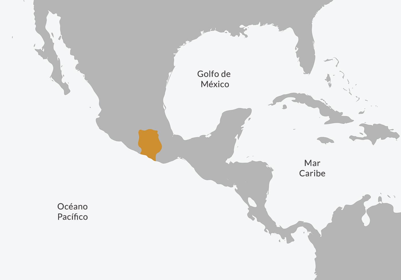Ubicación en el mapa de la civilización mixteca.