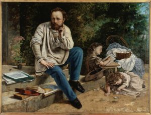 pintura de Pierre Joseph Proudhon y sus hijos