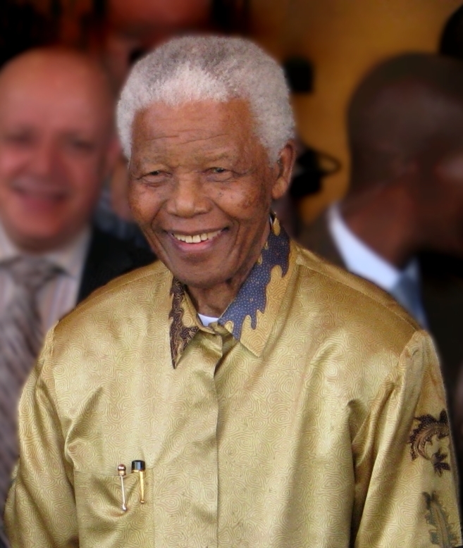 Retrato de Mandela.